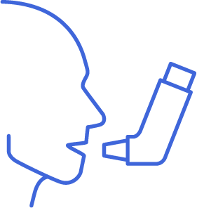 Icon for Asthma, one form of COPD